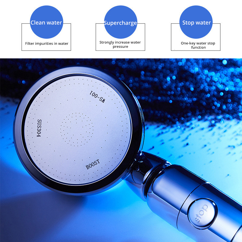 ZENBEFE ντους βροχής υψηλής πίεσης νερού ντους χειρός μονής λειτουργίας Ακροφύσιο ντους με ηλεκτρολυτική πίεση στο χέρι