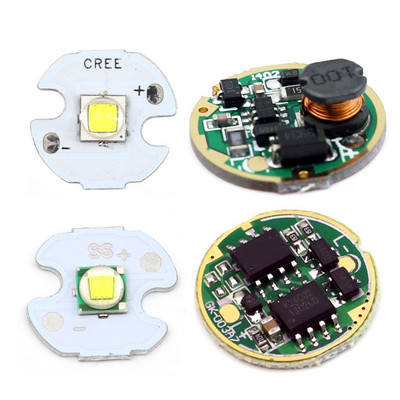 16mm T6 XML2 L2 U3 LED Chip diodă emițător 17mm One Mode 3V-12V 5 moduri 3.7-4.2V Placă driver de intrare pentru lanternă LED