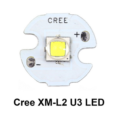 16 mm T6 XML2 L2 U3 LED emiterio diodo lustas 17 mm vieno režimo 3V-12V 5 režimų 3,7-4,2 V įvesties tvarkyklės plokštė, skirta LED žibintuvėliui