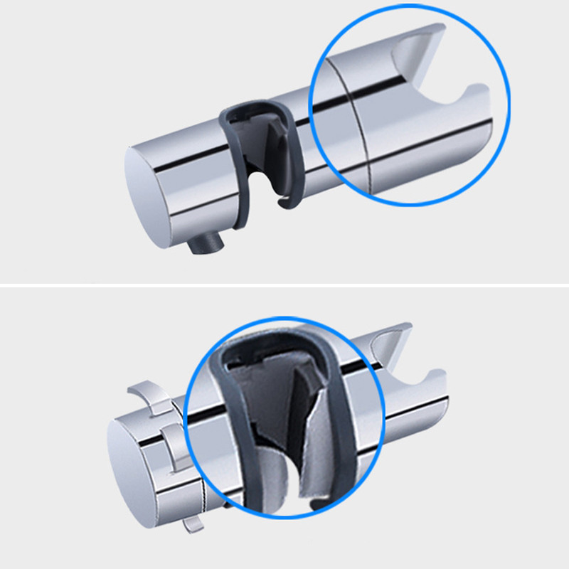 18~25mm ABS Πλαστική ράγα ντουζιέρας Αξεσουάρ μπάνιου Ρυθμιζόμενη βάση στήριξης ράβδου γενικής χρήσης Αντικατάσταση βραχίονα βάσης συγκράτησης