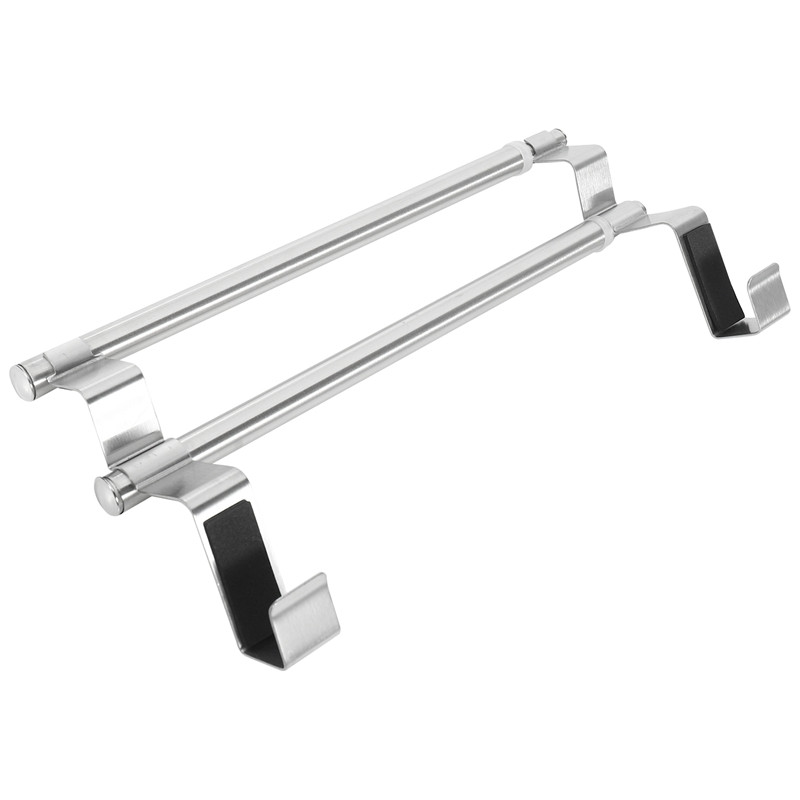 Κουζίνα πάνω από ντουλάπι Διπλό ράφι για πετσέτες, επεκτάσιμη θήκη για πετσέτες χεριών για καθολική εφαρμογή στο εσωτερικό ή στο εξωτερικό