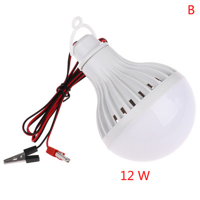 12V LED lámpa hordozható led izzó 3W 5W 7W 9W 12W kültéri tábor sátor éjszakai horgász függőlámpa vészhelyzet hideg fehér