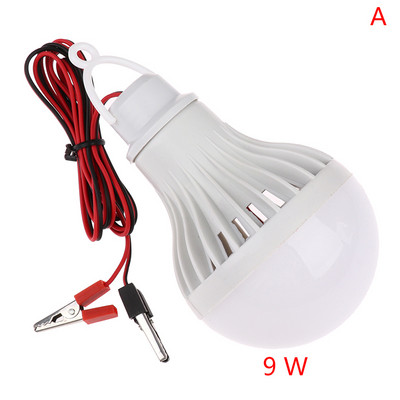 12V LED lámpa hordozható led izzó 3W 5W 7W 9W 12W kültéri tábor sátor éjszakai horgász függőlámpa vészhelyzet hideg fehér