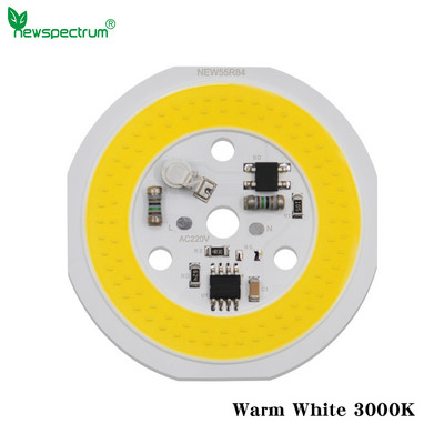 COB izzó LED Chip 9W 12W 15W vezető nélküli kerek fénygyöngyök AC 220V-240V barkácsolás LED alsó lámpához hideg/meleg fehér fényű spotlámpa
