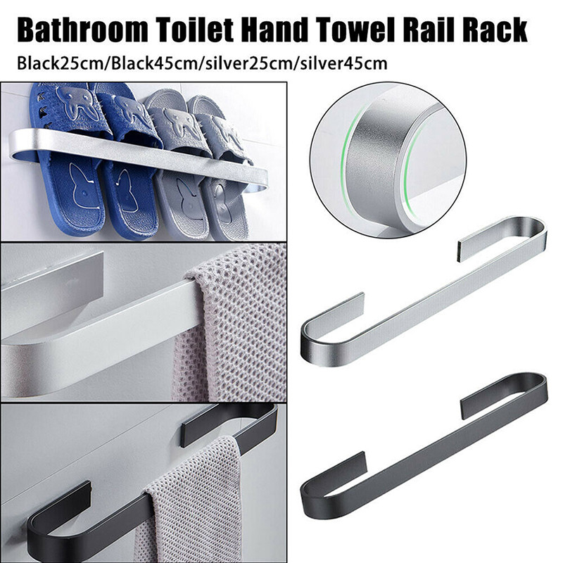 Βάση για πετσέτες 25 εκ. Ανοξείδωτη ράγα επιτοίχιας θήκη για πετσέτες Κρεμάστρα οργάνωσης αποθήκευσης Μοντέρνα αξεσουάρ μπάνιου