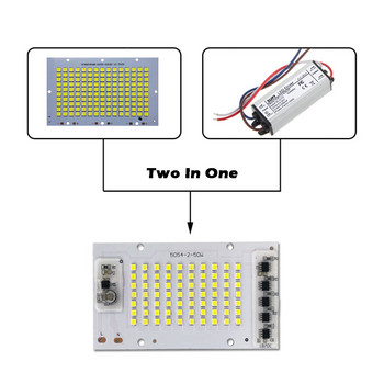 Интелигентна IC SMD LED лампа с чипове 10W 20W 30W 50W Чисто бяла SMD 2835 AC 220V 5054 Направи си сам за външни прожектори Външна градинска светлина