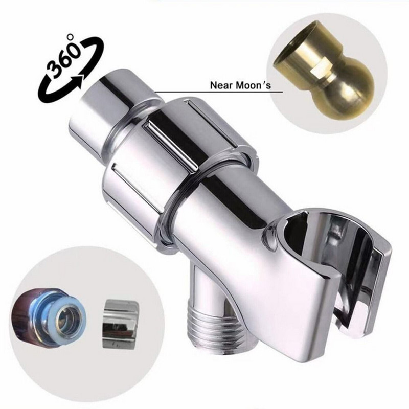 Βιδωτός προσαρμογέας βραχίονα ντους Στήριγμα ντουζιέρας Υποδοχή κεφαλής ντους με αγκώνα άρθρωση βραχίονα