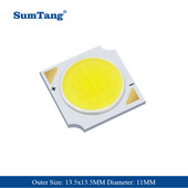 10db/tétel nagy fényerejű 1313 3w 5w 7w 10w 12w 80ra meleg natúr hideg fehér cob led chip dióda 11mm világítás kiegészítők