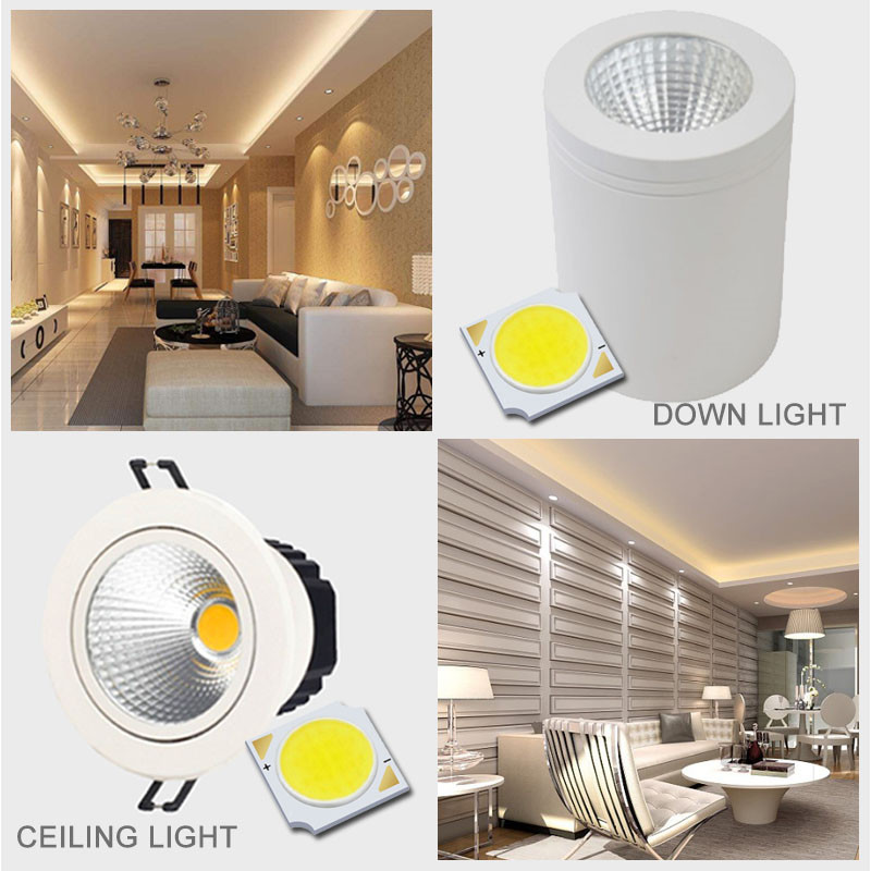 10 τμχ/παρτίδα υψηλή φωτεινότητα 1313 3w 5w 7w 10w 12w 80ra ζεστό φυσικό δροσερό λευκό cob led chip δίοδος 11mm αξεσουάρ φωτισμού