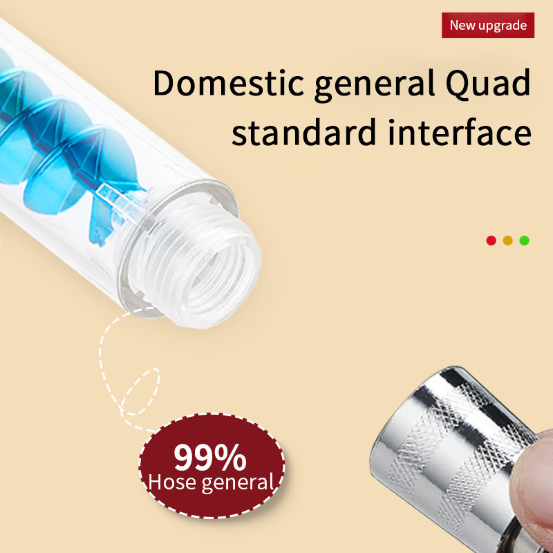 Ροή εξοικονόμησης νερού κεφαλής ντους 360 μοιρών Περιστρεφόμενη με μικρό ανεμιστήρα ABS Ακροφύσιο ψεκασμού υψηλής πίεσης βροχής Αξεσουάρ μπάνιου