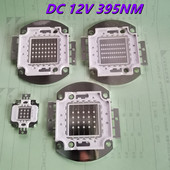 DC12V 10W 20W 30W 50W nagy teljesítményű UV lila LED 395nm ultraibolya izzók lámpa fénygyöngy dióda barkácsoláshoz