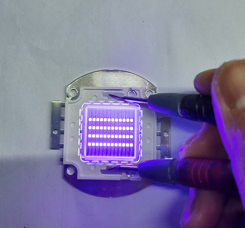 DC12V 10W 20W 30W 50W Υψηλής ισχύος UV Μωβ LED 395nm Λαμπτήρες υπεριώδους λάμπας Φωτεινές χάντρες δίοδος για DIY