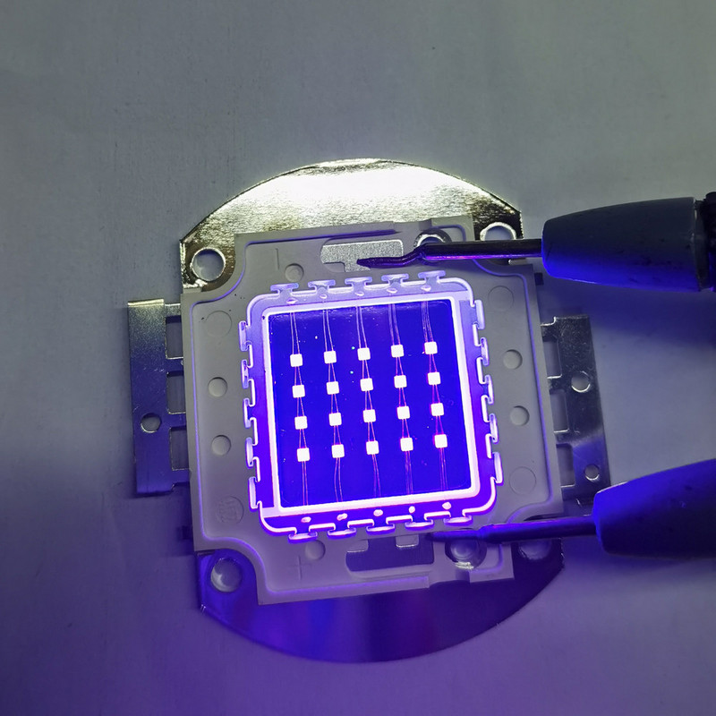 DC12V 10W 20W 30W 50W Υψηλής ισχύος UV Μωβ LED 395nm Λαμπτήρες υπεριώδους λάμπας Φωτεινές χάντρες δίοδος για DIY