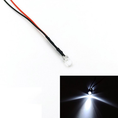 10db 5mm-es előre bekábelezett LED-ek kibocsátó diódák ellenállásos LED izzólámpákkal 3V 5V6V9V 12V 24V 36V 48V 60V 110V 220V