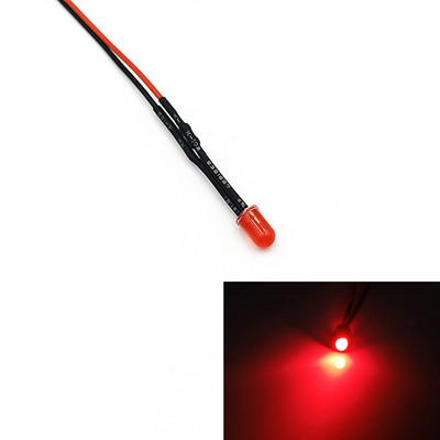 10db 5mm-es előre bekábelezett LED-ek kibocsátó diódák ellenállásos LED izzólámpákkal 3V 5V6V9V 12V 24V 36V 48V 60V 110V 220V