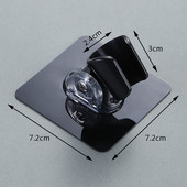 Naudingas reguliuojamas poliruotas lipnus rankinis įsiurbimas be gręžimo dušo galvutės laikiklis Dušo galvutės stovas Reguliuojamas be smūgių