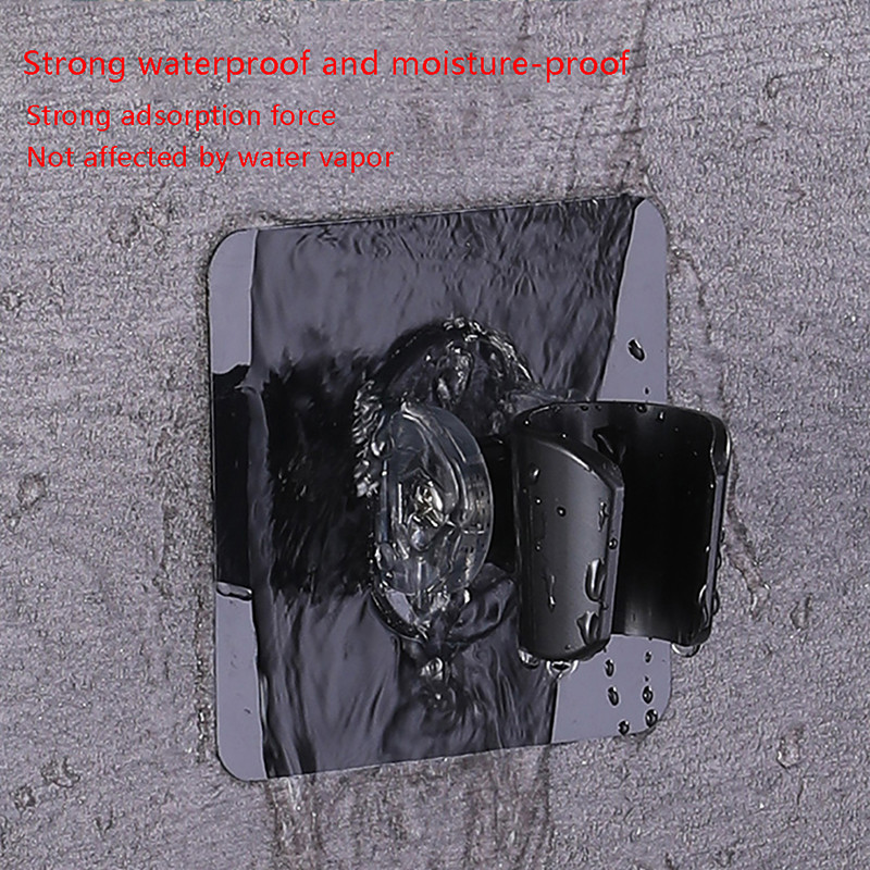 Naudingas reguliuojamas poliruotas lipnus rankinis įsiurbimas be gręžimo dušo galvutės laikiklis Dušo galvutės stovas Reguliuojamas be smūgių