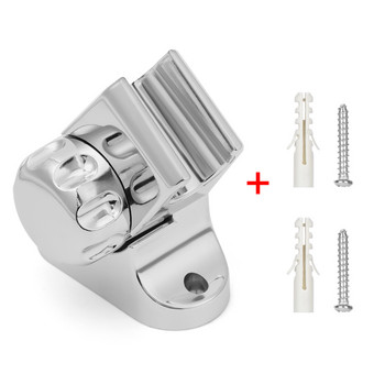 ABS сребърен държач за душ слушалка Въртяща се скоба за стенен монтаж Висококачествена основа за пръскачка Домашен хардуер Оборудване за баня 7*8*3cm Hot