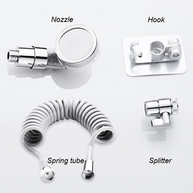 Επέκταση βρύσης νιπτήρα μπάνιου Εξωτερική κεφαλή ντους Νιπτήρας βρύσης Διαιρέτης νερού ψεκαστήρας μπιντέ για πλύσιμο μαλλιών Καθαρισμός τουαλέτας
