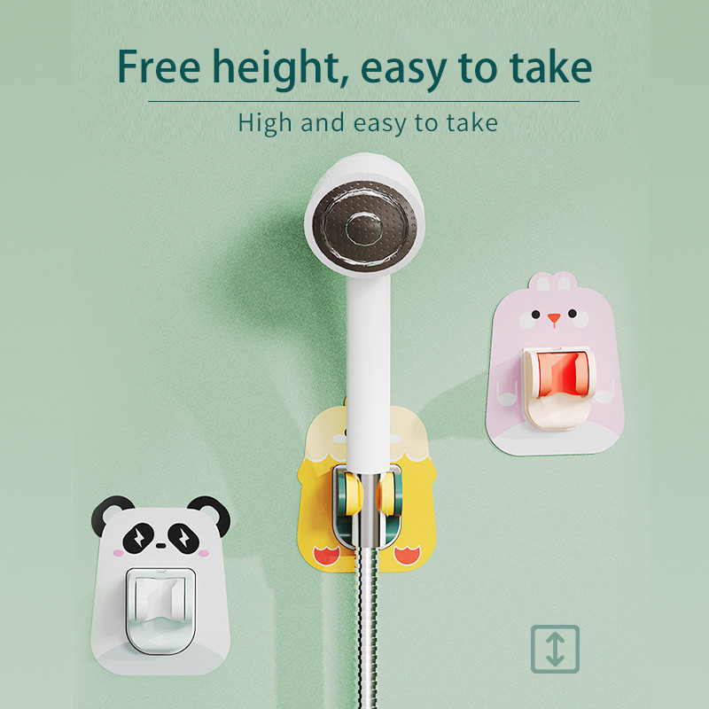 Vonios animacinių filmų dušo laikiklis fiksuota sėdynė dušo galvutės purkštuvai Reguliuojami dušo priedai Vaikų dušo vonios stovas