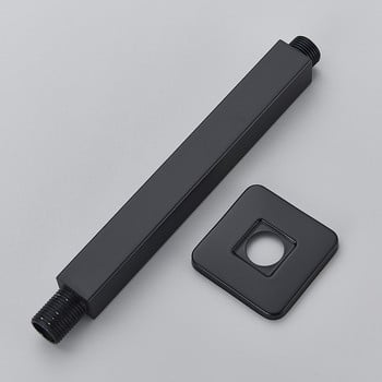 Rozin Black G1/2, монтирано на тавана душ рамо Безплатна доставка Държач за душ слушалка от неръждаема стомана Скрит монтаж на душ Фиксирана тръба