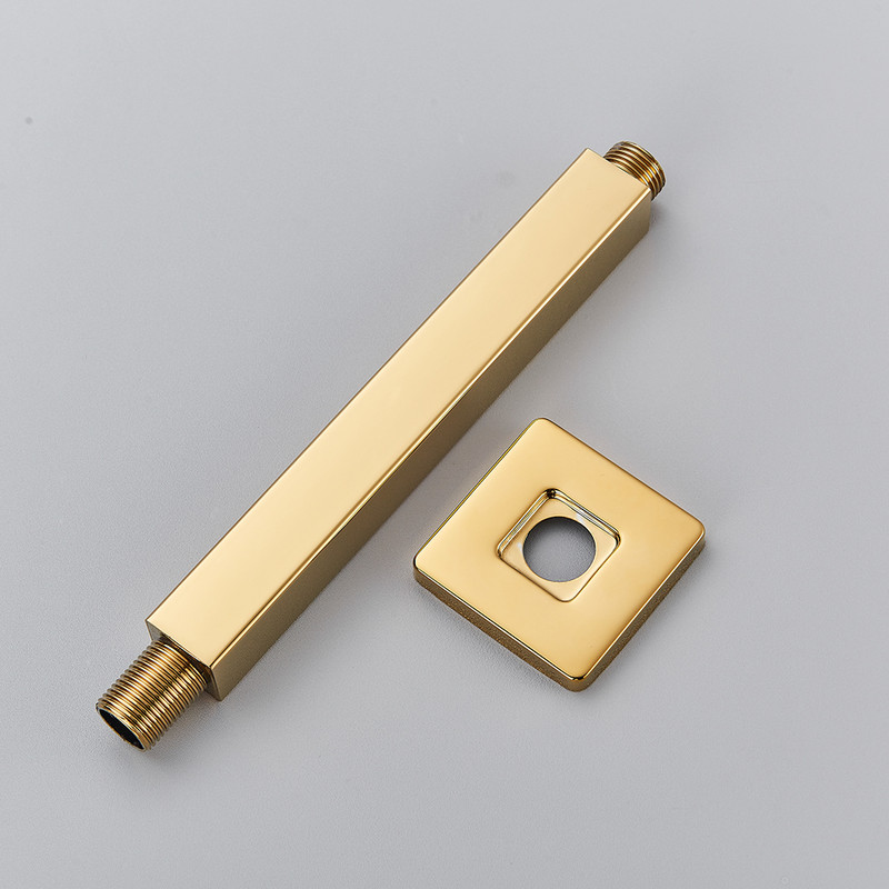 Βραχίονας ντους στην οροφή Rozin Black G1/2 Δωρεάν αποστολή από ανοξείδωτο χάλυβα Κρυφή θήκη ντουζιέρας Εγκατάσταση Σταθερός σωλήνας ντους