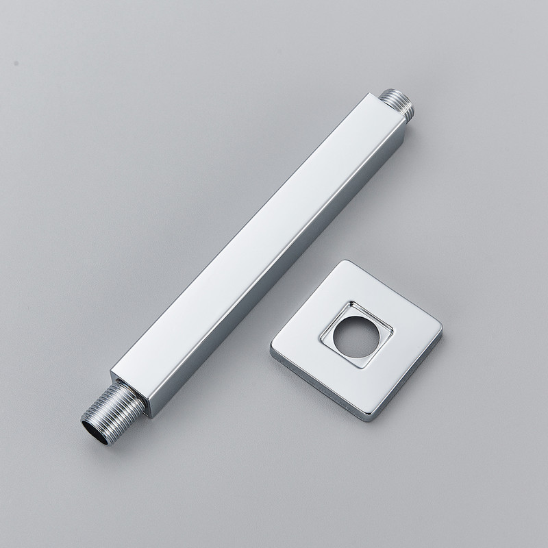 Βραχίονας ντους στην οροφή Rozin Black G1/2 Δωρεάν αποστολή από ανοξείδωτο χάλυβα Κρυφή θήκη ντουζιέρας Εγκατάσταση Σταθερός σωλήνας ντους