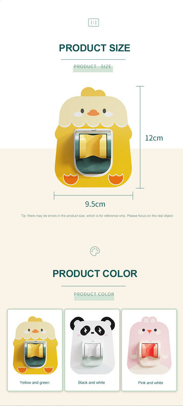 Στήριγμα ντους Αυτοκόλλητο στήριγμα κεφαλής ντους Επιτοίχιο καρτούν καθολικής προσαρμογής κεφαλή ντους Σταθερό στήριγμα βάσης