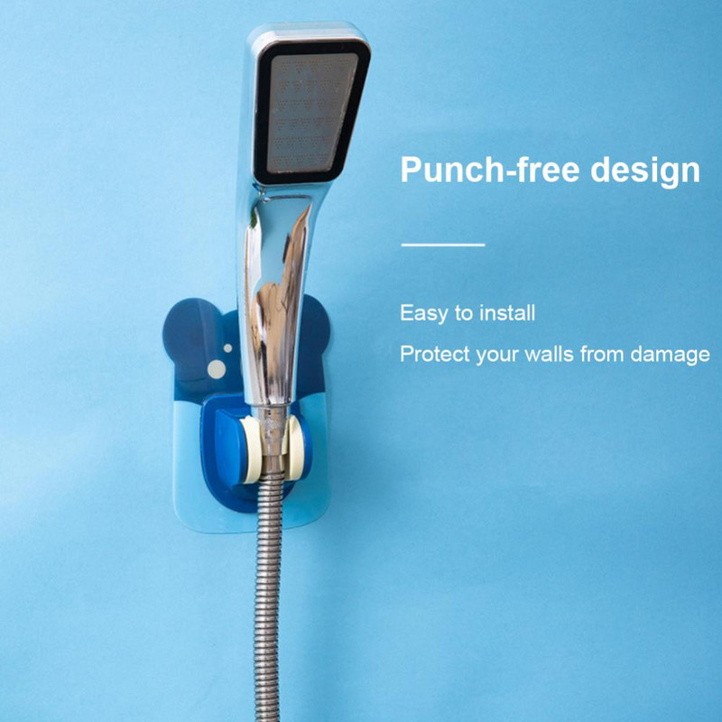 Στήριγμα ντους Αυτοκόλλητο στήριγμα κεφαλής ντους Επιτοίχιο καρτούν καθολικής προσαρμογής κεφαλή ντους Σταθερό στήριγμα βάσης