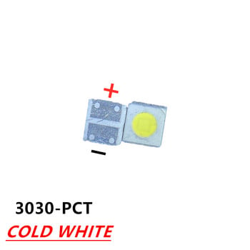 10-100бр. 3030 Backlight High Power LED ДВОЙНИ ЧИПОВЕ 1w 1.5W 2w 3V-3.6V 6v lextar JUFEI AOT Студено бял PT30A66 TV