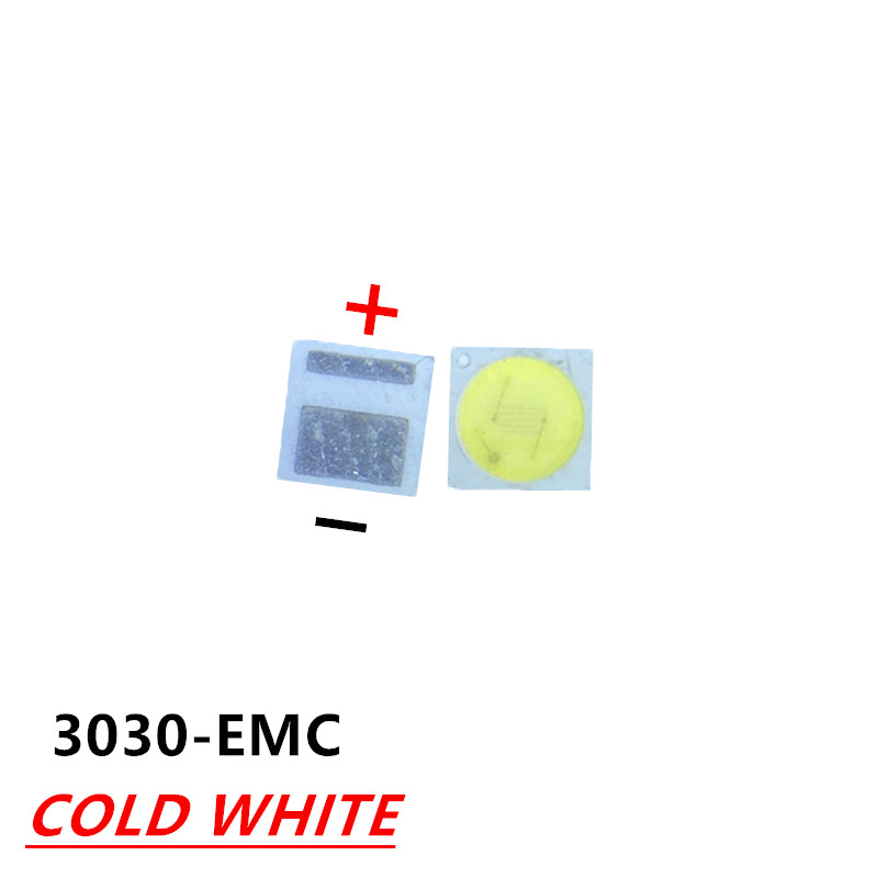 10-100 τμχ 3030 Οπίσθιος φωτισμός LED Υψηλής ισχύος ΔΙΠΛΑ ΤΣΙΠ 1w 1.5W 2w 3V-3.6V 6v lextar JUFEI AOT Τηλεόραση Cool white PT30A66