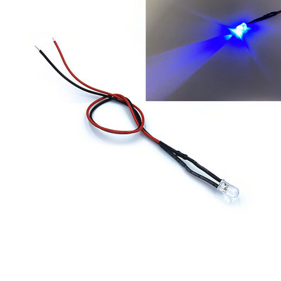 5 vnt Ultra Bright 5 mm iš anksto laidiniai šviesos diodai su laikikliais skleidžiančiais diodais Lemputės lemputės mėgėjams 3V 5V6V 9V 12V 24V 36V 48V 110V 220V