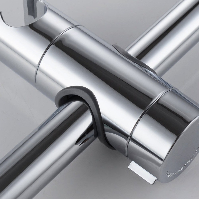 Στήριγμα ντους υψηλής ποιότητας Βάση ράγας ντους 18~25 mm ABS Βάση κεφαλής ντους Chrome ρυθμιζόμενη αξεσουάρ μπάνιου Universal