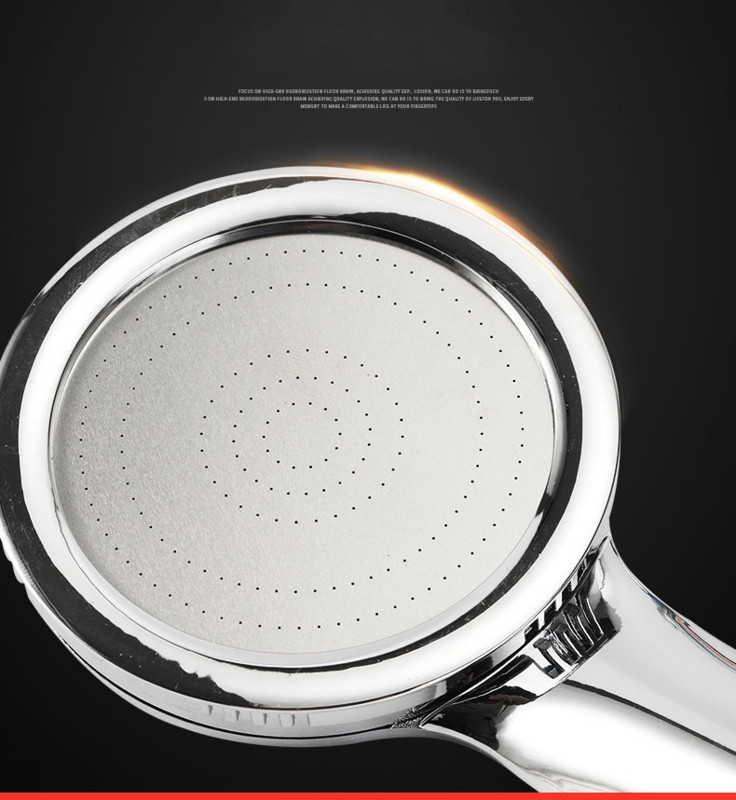 1 τμχ Ακροφύσιο ντουζιέρας υπό πίεση ABS Αξεσουάρ μπάνιου Υψηλή πίεση εξοικονόμησης βροχοπτώσεων Κεφαλή ντουζιέρας χρωμίου