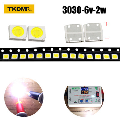 TKDMR 100/50kom JF LED pozadinsko osvjetljenje velike snage 2W 3030 6V struja 250MA Temperatura boje 10000-20000k Za primjenu na LCD TV-u