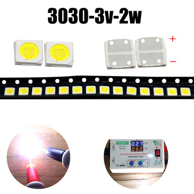 TKDMR 100/50db JF LED háttérvilágítás nagy teljesítményű 2W 3030 6V áram 250MA színhőmérséklet 10000-20000k LCD TV alkalmazáshoz