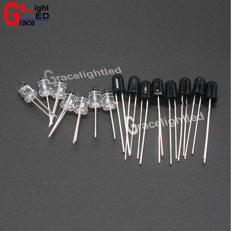 50 τμχ 3 χιλιοστά 5 χιλιοστά 850 nm 940 nm IR LED Ποικιλία εκπομπών υπέρυθρων και δίοδοι δέκτη IR 3 χιλιοστά 5 χιλιοστά IR υπέρυθρη λυχνία LED διόδων