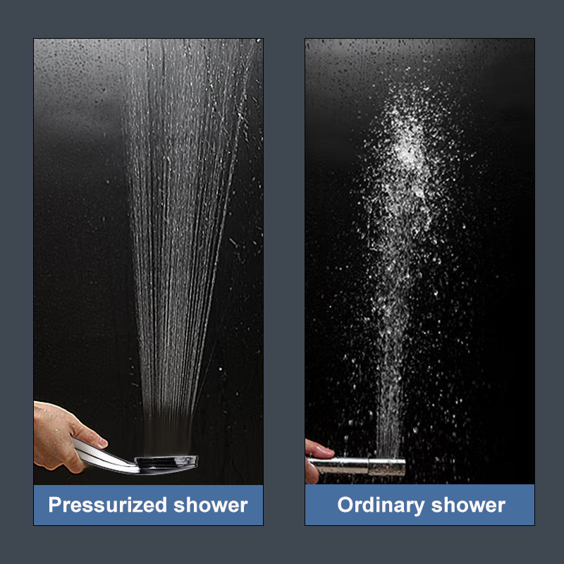 EHEH Turbo SPA Κεφαλή ντους Υψηλής πίεσης Εξοικονόμηση νερού Υπό πίεση ντους Κεφαλή ντουζιέρας ABS Αξεσουάρ μπάνιου χρωμίου