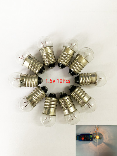 10BUC Eșantion 0.3A 1.5V 2.5V 3.8V / 5.2V 6.2V 0.5A Becuri mici cu incandescență margele de lumină