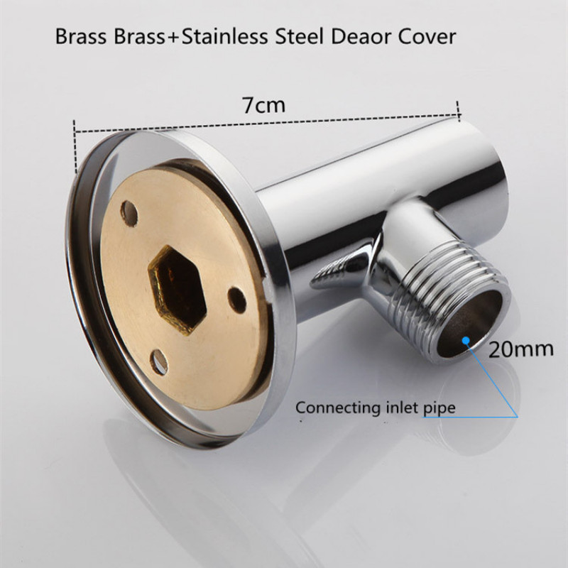 1 τεμ. Επιτοίχιος βραχίονας ντους οροφής από ανοξείδωτο ατσάλι Υλικό επιχρωμιωμένο αξεσουάρ ντουζιέρας μπάνιου