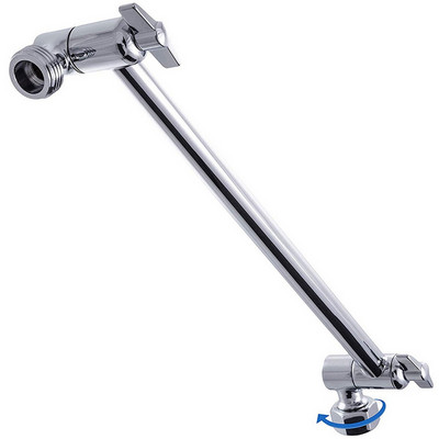 Visiškai varinė reguliuojama alkūnė dušo svirtis Varinė dušo jungtis 11 colių dušas su pavaros ilgintuvu Vonios kambario priedai