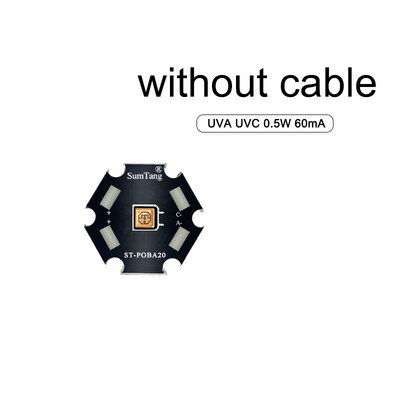 Továbbfejlesztett UVC LED lámpagyöngyök UV fertőtlenítő berendezésekhez 265-285 nm SMD Chip LED mélylila ultraibolya fények UVA+UVC / UVC