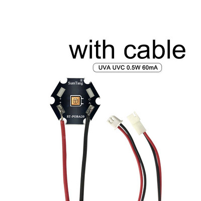 Továbbfejlesztett UVC LED lámpagyöngyök UV fertőtlenítő berendezésekhez 265-285 nm SMD Chip LED mélylila ultraibolya fények UVA+UVC / UVC