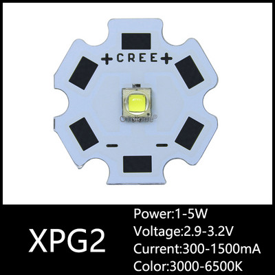 10 DB 3W 5W 10W CREE XML XPE XPG XTE LED Warm whtie, FEHÉR RGB nagy teljesítményű LED chip 20 mm-es PCB-n