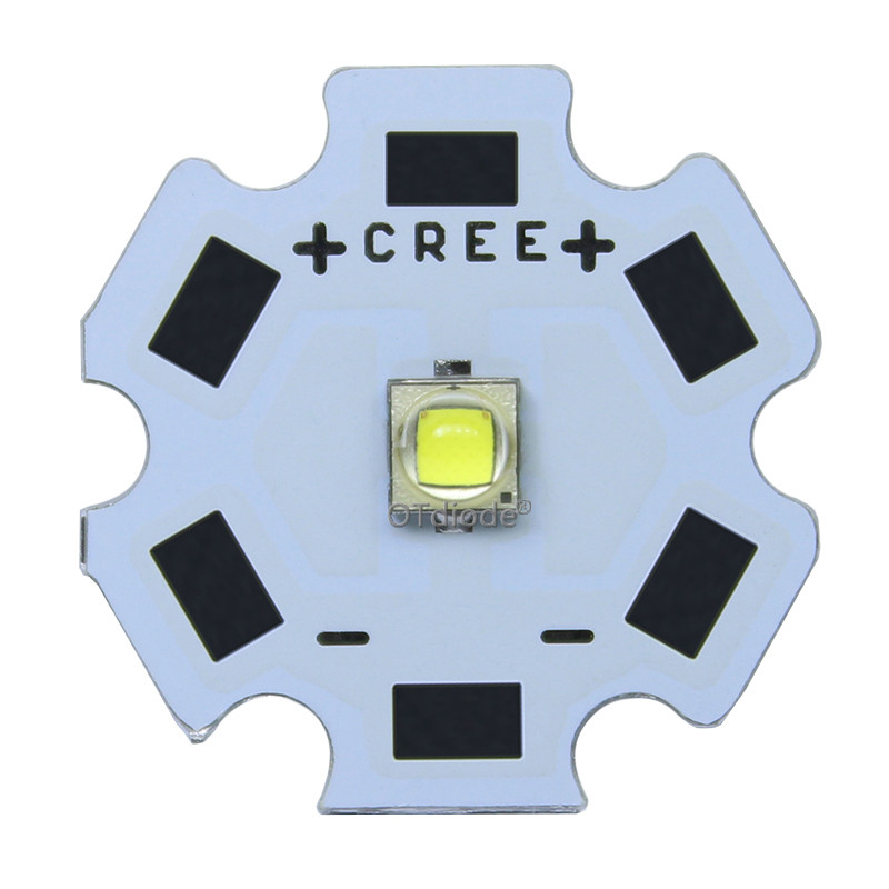 10 ΤΕΜ 3W 5W 10W CREE XML XPE XPG XTE LED Ζεστό λευκό, ΛΕΥΚΟ Τσιπ LED υψηλής ισχύος RGB σε PCB 20 mm