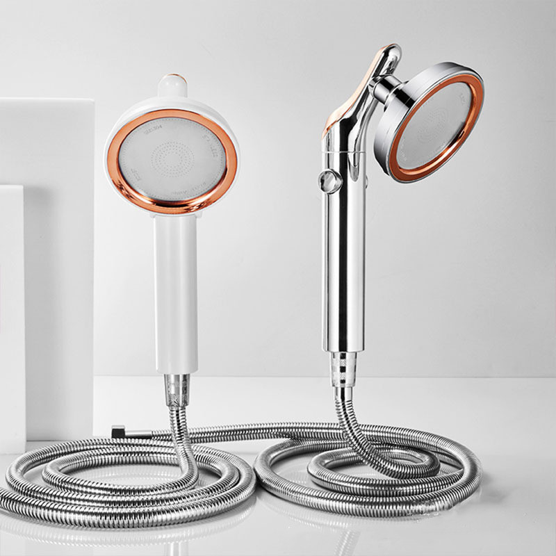 Dušo galvutė Vonios kambarys Besisukančios aukšto slėgio vandenį taupančios rankinės dušo galvutės Reguliuojamas stabdymo mygtukas Vandens lietaus dušo galvutės