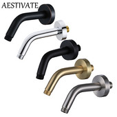 Nerūdijančio plieno dušo rankena Sidabrinė chromuota sieninė dušo galvutės ilginimo vamzdis Vonios kambario priedai Maišytuvo keitimas