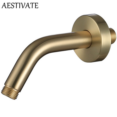 Nerūdijančio plieno dušo rankena Sidabrinė chromuota sieninė dušo galvutės ilginimo vamzdis Vonios kambario priedai Maišytuvo keitimas