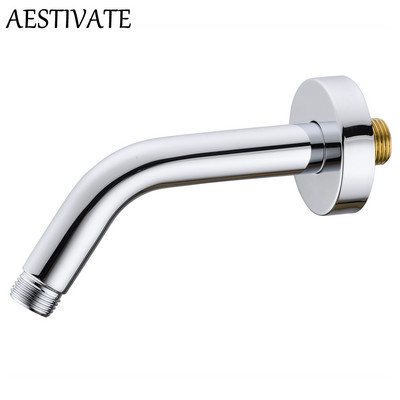 Nerūdijančio plieno dušo rankena Sidabrinė chromuota sieninė dušo galvutės ilginimo vamzdis Vonios kambario priedai Maišytuvo keitimas