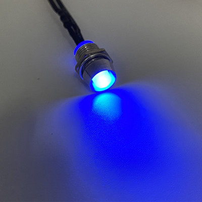 5db 8 mm-es előre vezetékes LED-ek Izzókibocsátó dióda jelzőlámpák 12 mm-es panelre szerelhető 3V 5V6V 9V 12V 24V 36V 48V 110V 220V